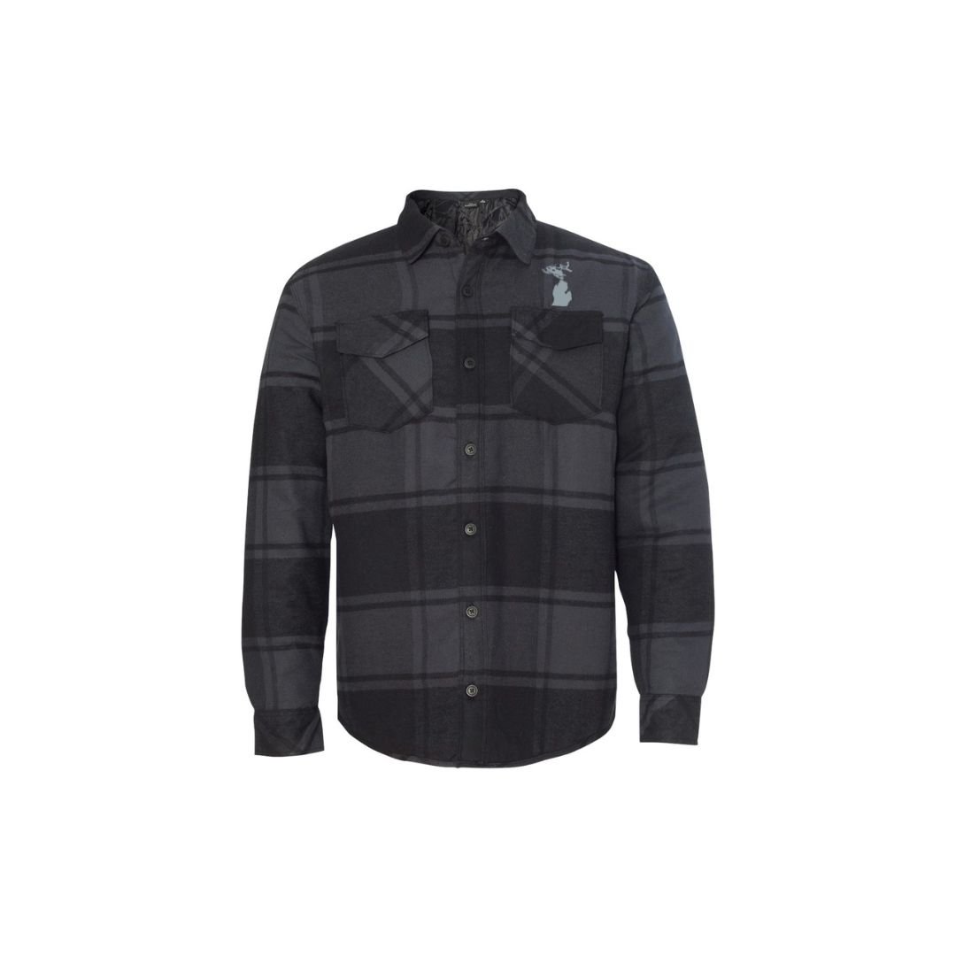 Quilted on sale flannel jacket